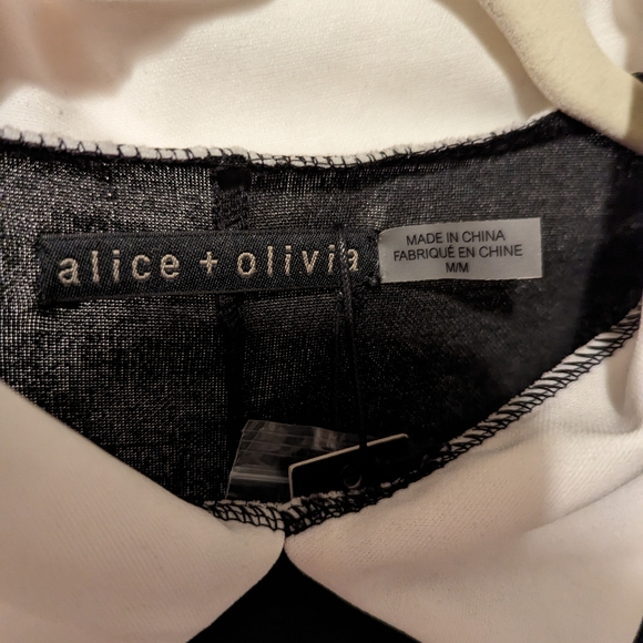 Alice + Olivia Black Collared Dress - Picture 5 of 8